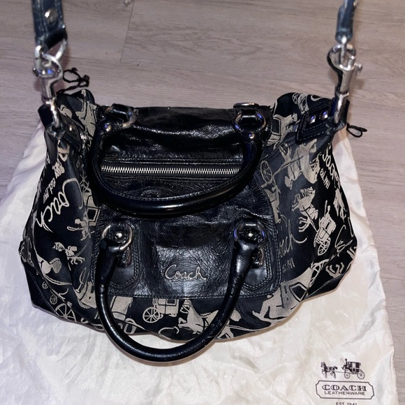Coach Ashley Horse & Carriage signature satchel